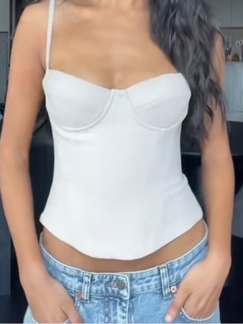 House of CB Beige Corset Top